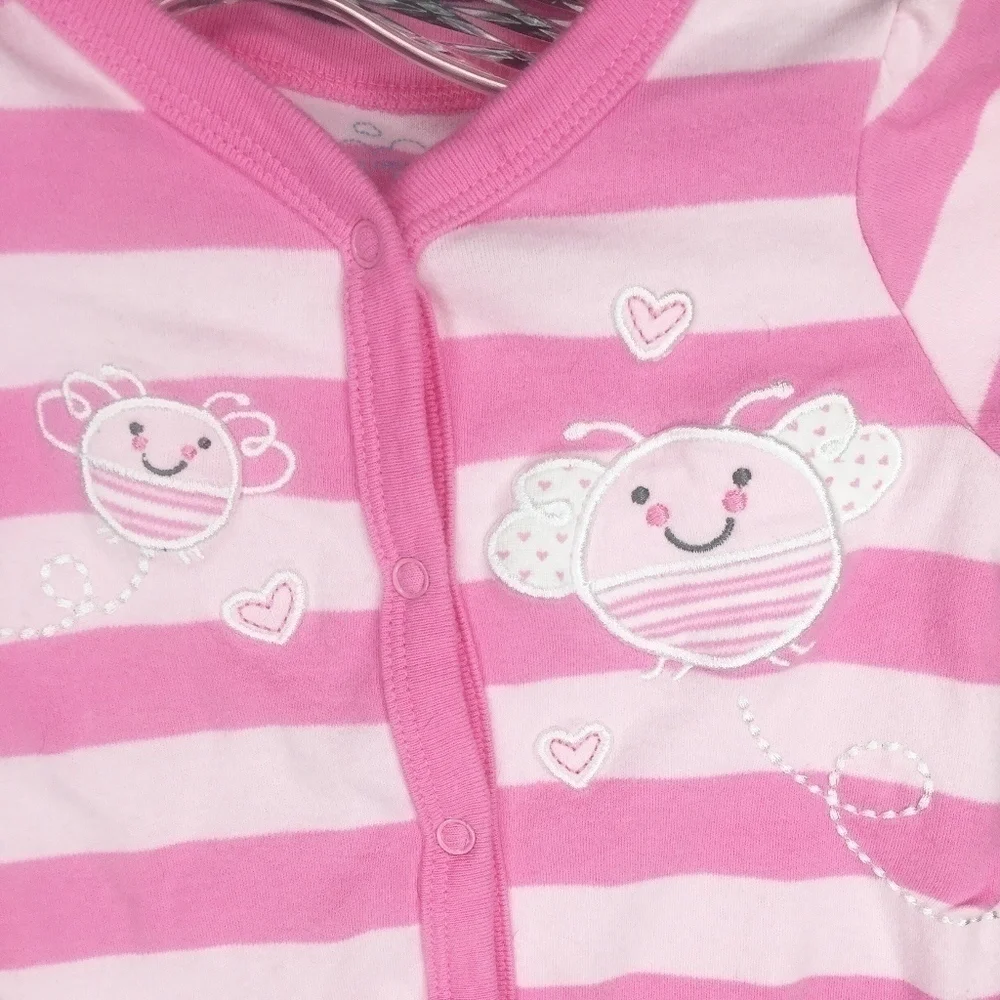 THE CHILDREN'S PLACE | pink striped onesie